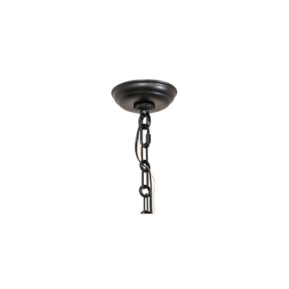 8 Light 42" Wide Taper Candle Pendant