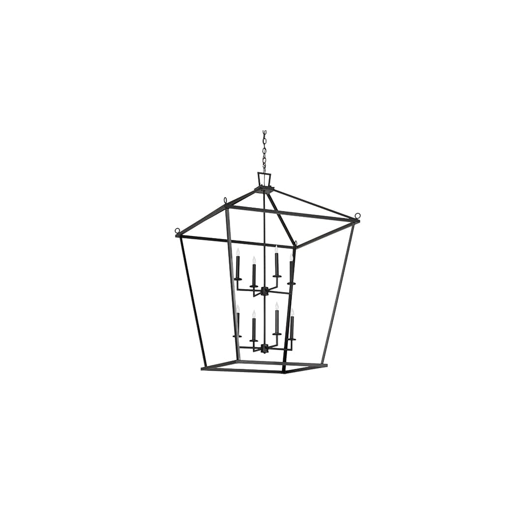 8 Light 51" Wide Taper Candle Pendant