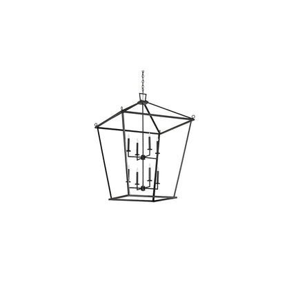 8 Light 51" Wide Taper Candle Pendant