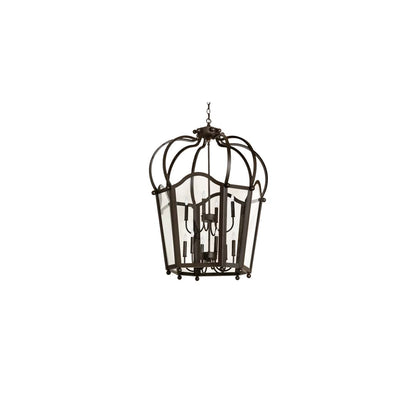 10 Light 33" Wide Taper Candle Pendant