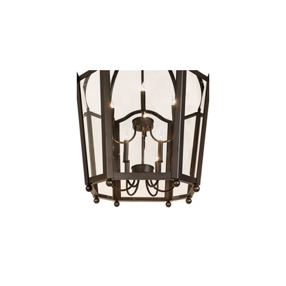 10 Light 33" Wide Taper Candle Pendant