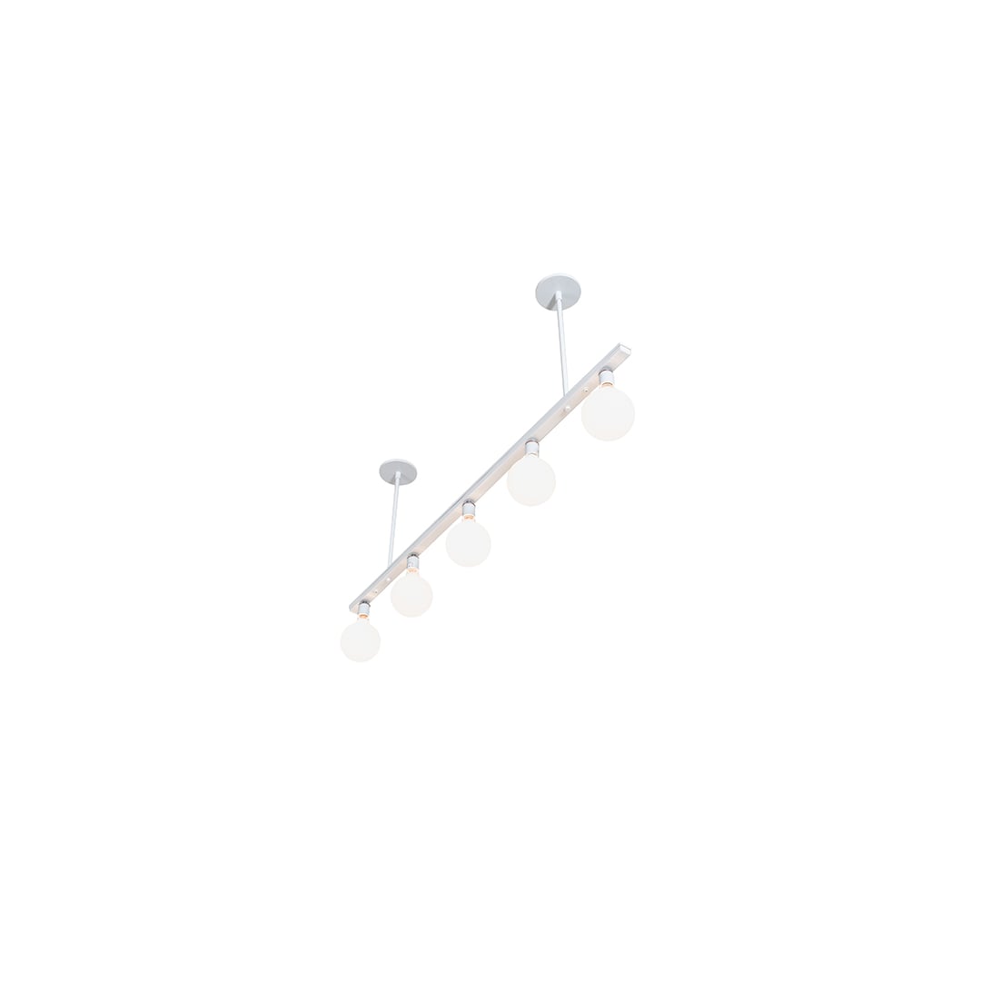 5 Light 54" Wide Linear Pendant