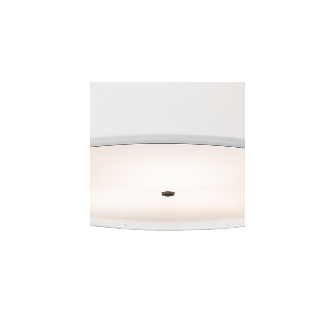 Cilindro 3 Light 36" Wide Semi-Flush Drum Ceiling Fixture - Oil Rubbed Bronze Finish