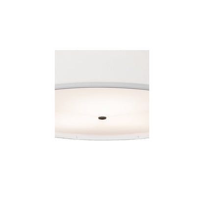 Cilindro 3 Light 36" Wide Semi-Flush Drum Ceiling Fixture - Oil Rubbed Bronze Finish