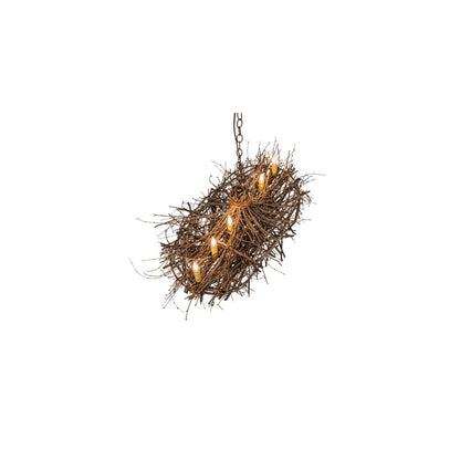 Long Twigs 6 Light 18" Wide Taper Candle Pendant