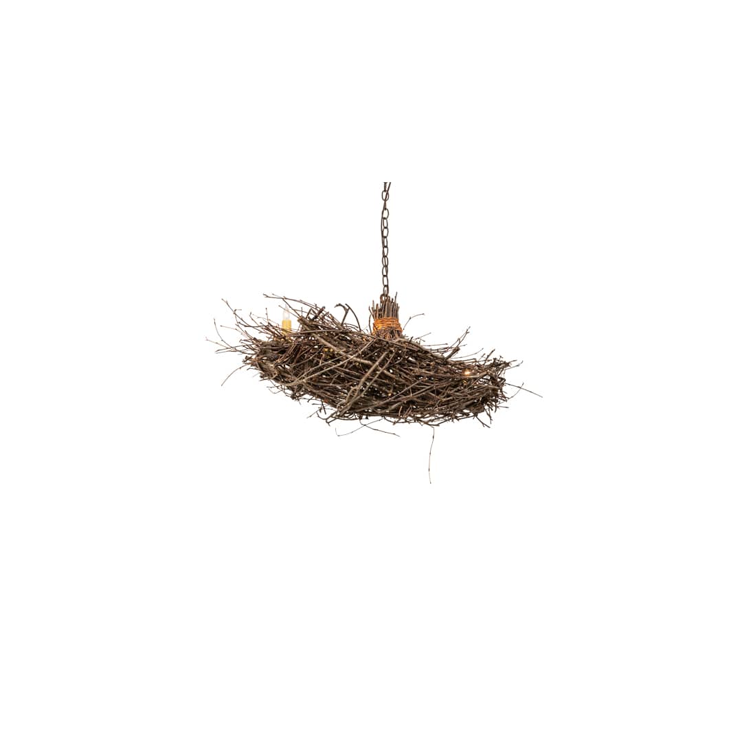 Long Twigs 6 Light 18" Wide Taper Candle Pendant