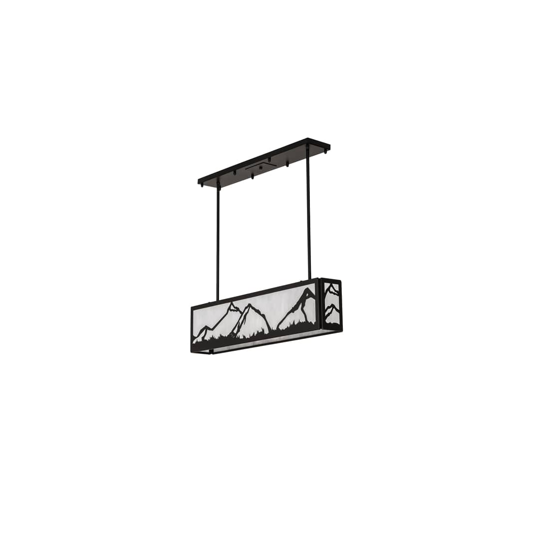 4 Light 34" Wide Linear Pendant