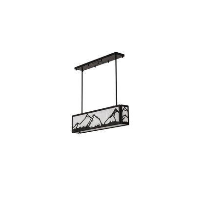 4 Light 34" Wide Linear Pendant