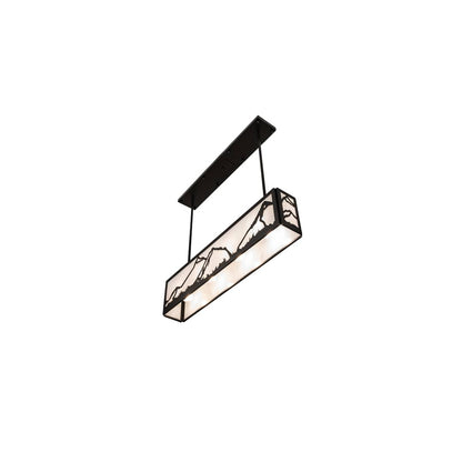 4 Light 34" Wide Linear Pendant