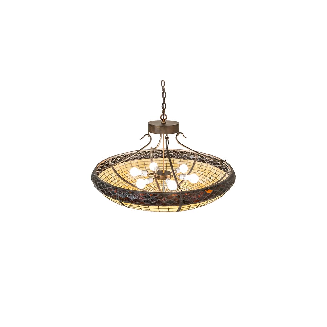 6 Light 36" Wide Pendant