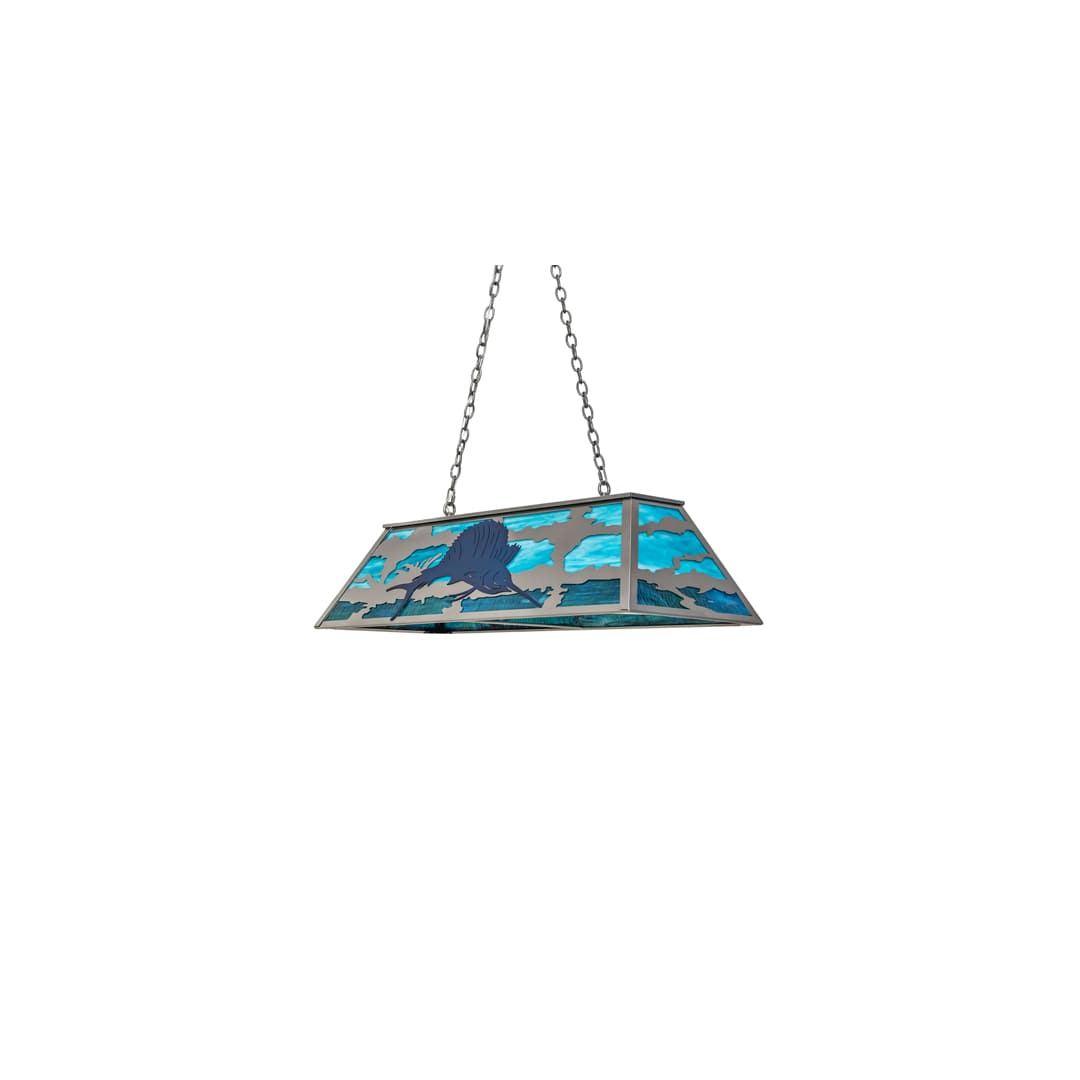 6 Light 48" Wide Linear Pendant