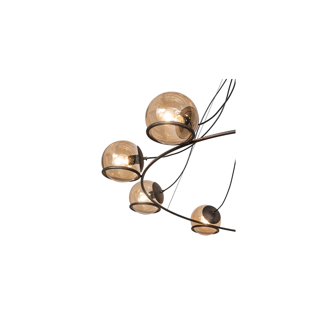 10 Light 73" Wide Suspension Pendant