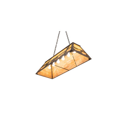 6 Light 48" Wide Billiard Linear Pendant
