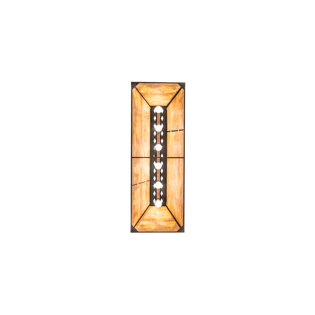 6 Light 48" Wide Billiard Linear Pendant