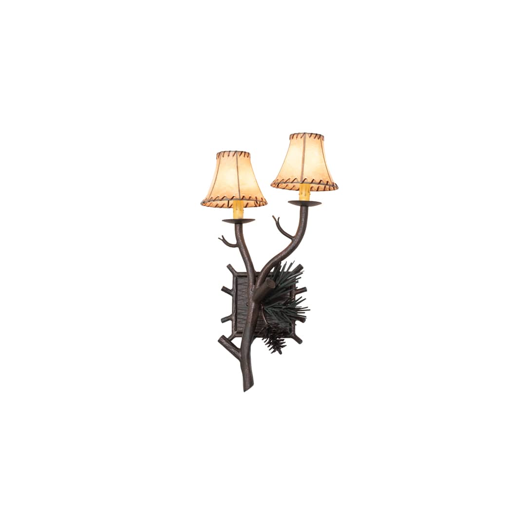2 Light 22" Tall Wall Sconce