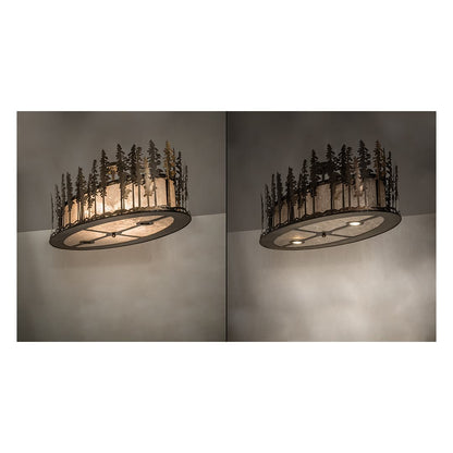 Tall Pines 6 Light 48" Wide Semi-Flush Ceiling Fixture