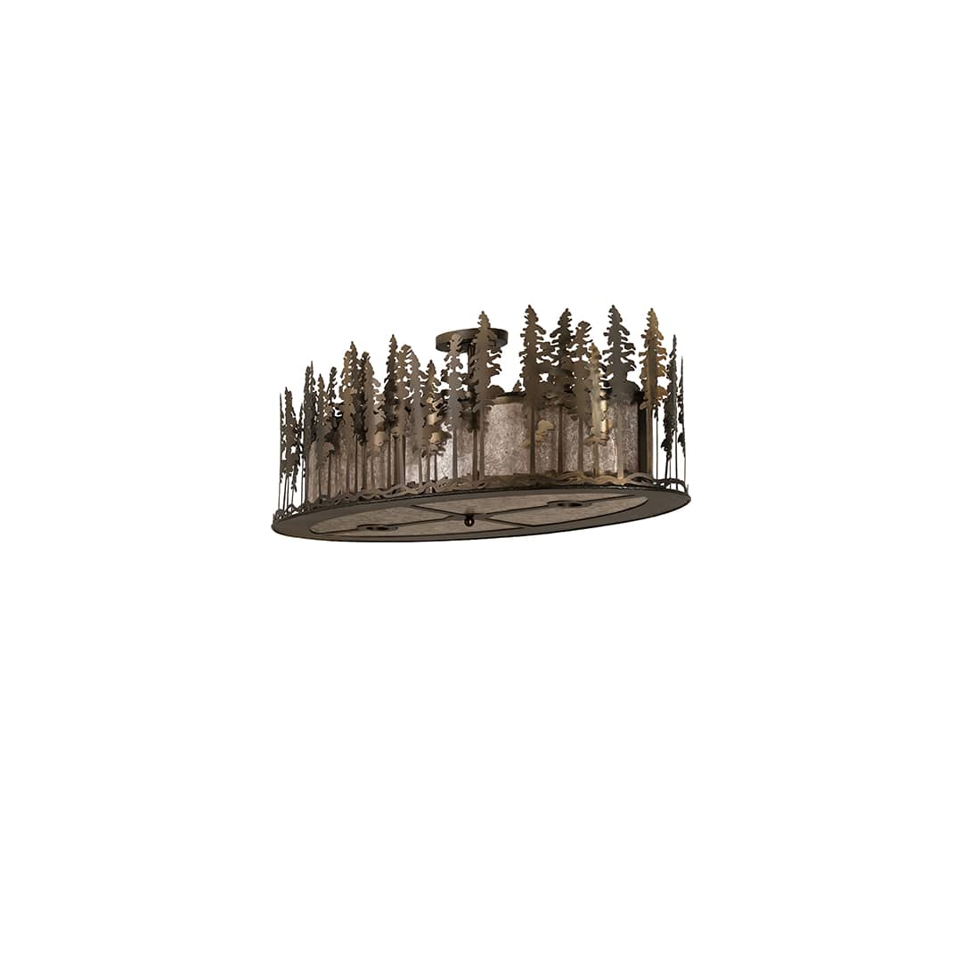 Tall Pines 6 Light 48" Wide Semi-Flush Ceiling Fixture