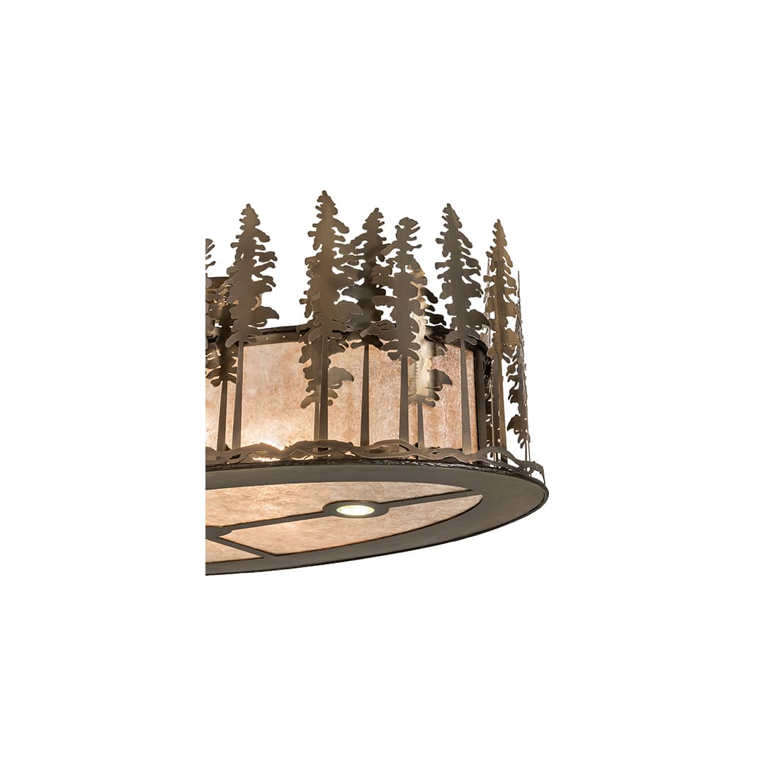 Tall Pines 6 Light 48" Wide Semi-Flush Ceiling Fixture