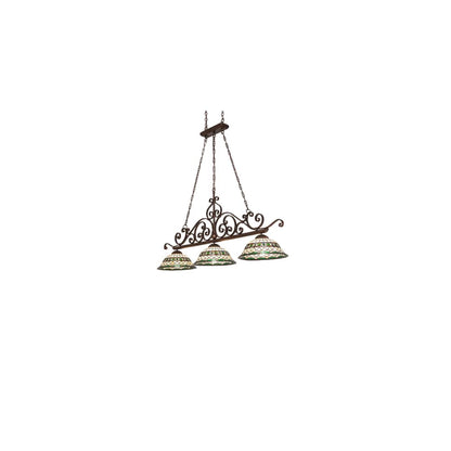 3 Light 67" Wide Linear Pendant