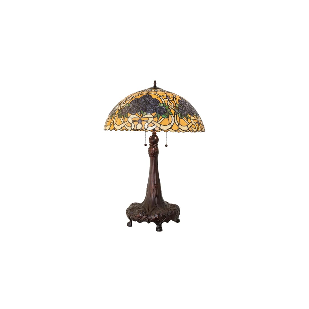Rose Bouquet 3 Light 31" Tall Buffet Table Lamp