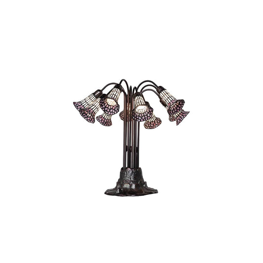 Pond Lily 10 Light 24" Tall Buffet Table Lamp