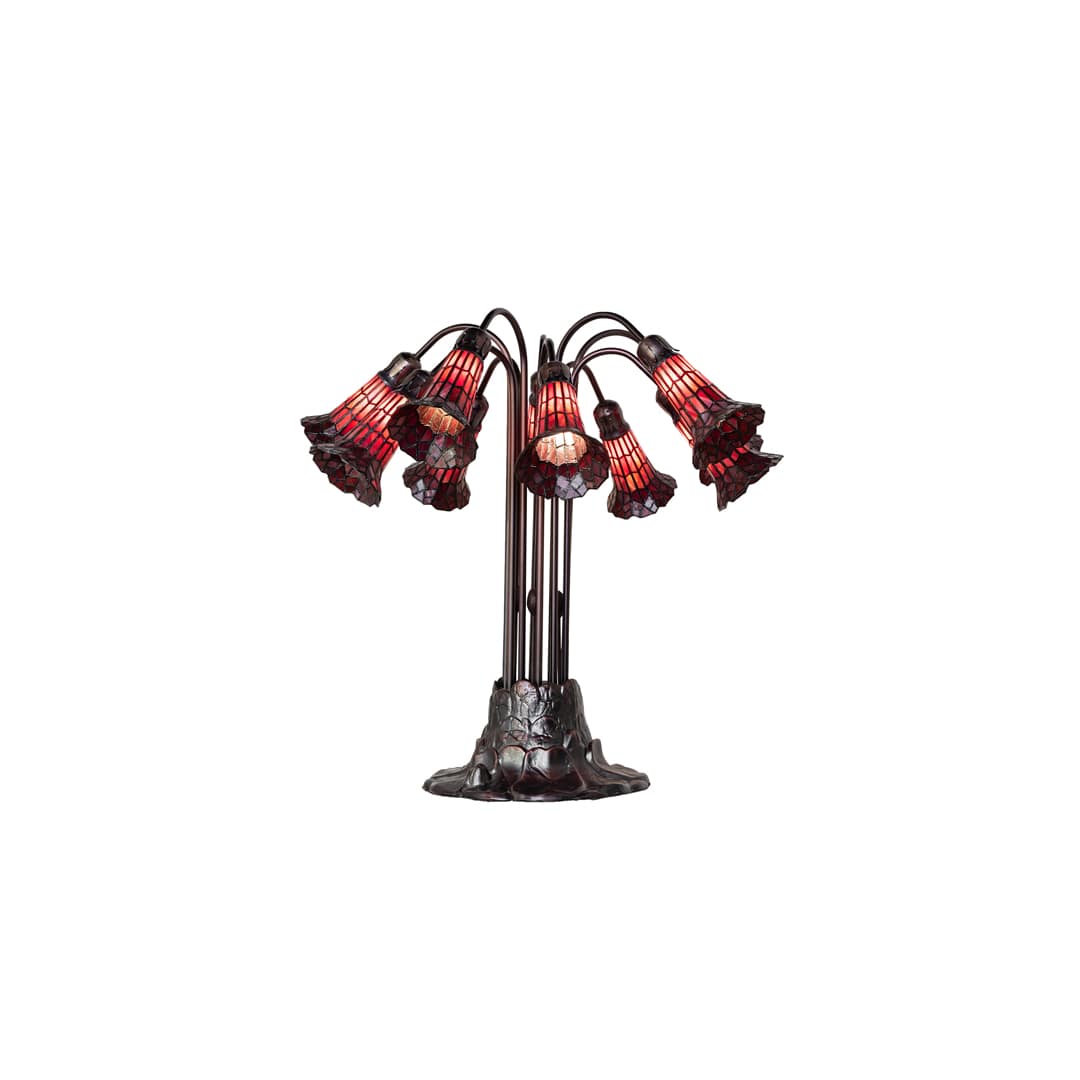 Pond Lily 10 Light 24" Tall Buffet Table Lamp