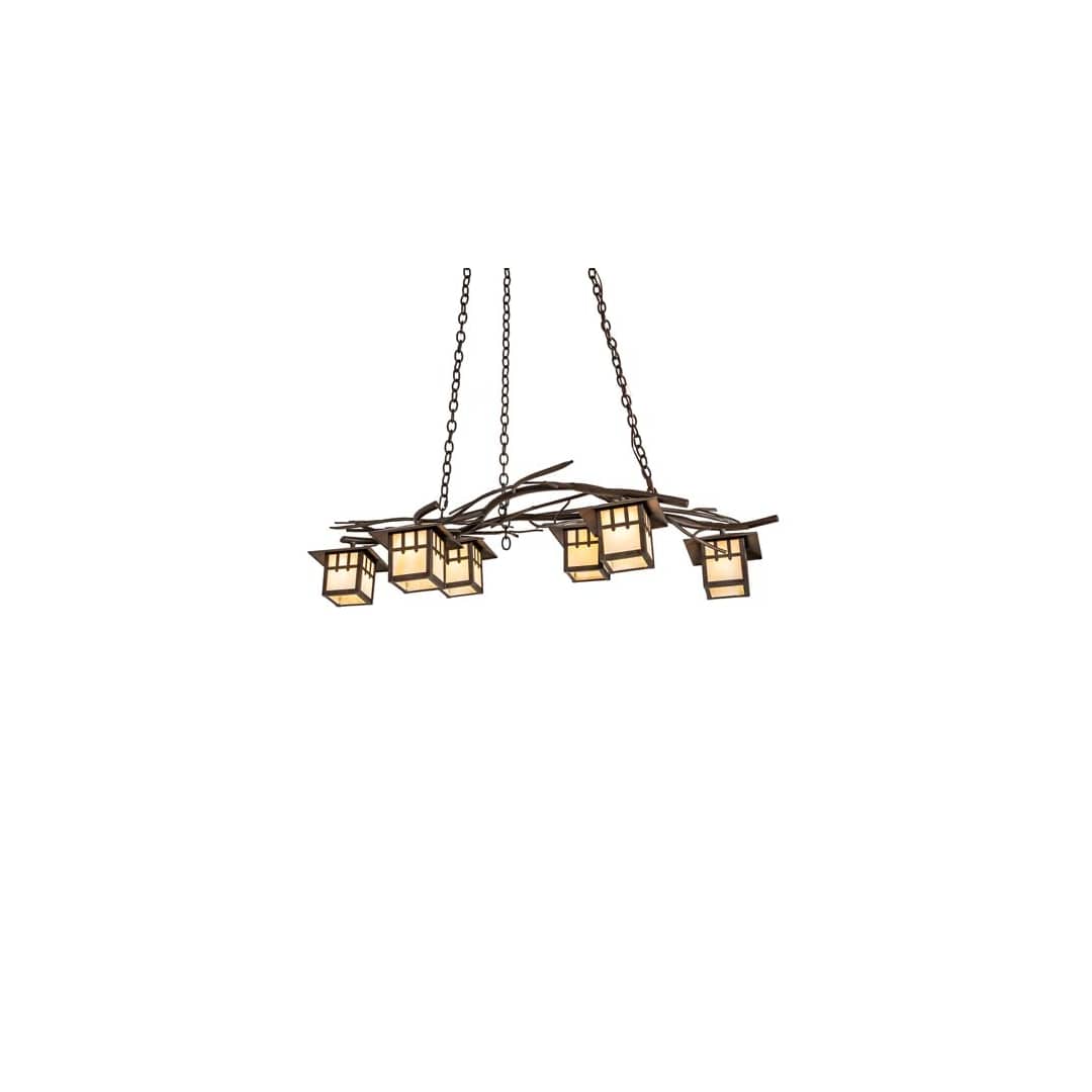 Long Winter Solstice 6 Light 36" Wide Linear Chandelier