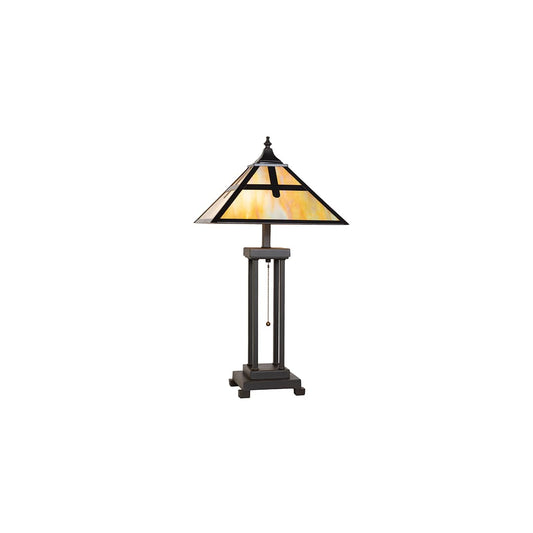 Cross Mission 2 Light 26" Tall Buffet Table Lamp