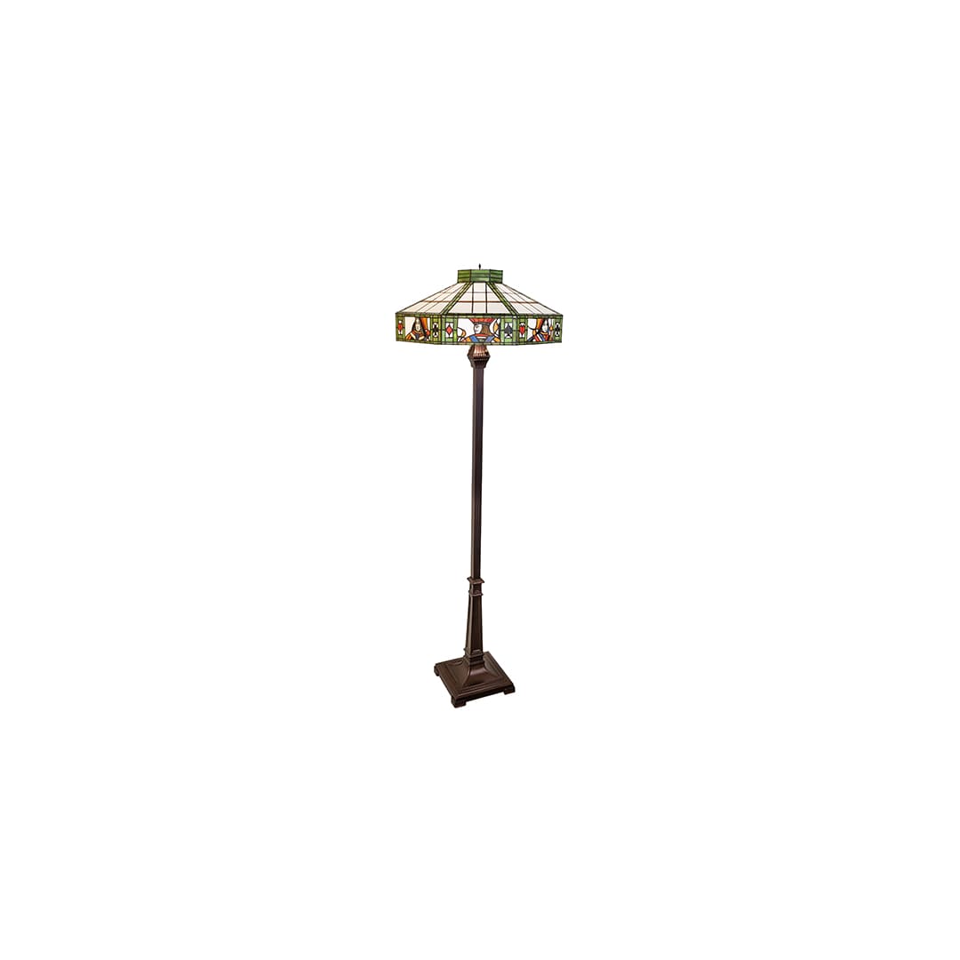 Poker Face 2 Light 65" Tall Buffet Floor Lamp