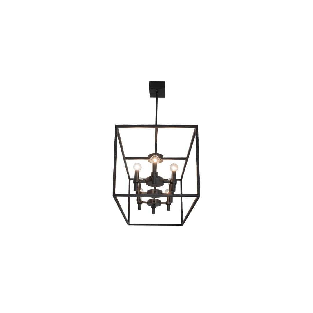 8 Light 17" Wide Linear Pendant