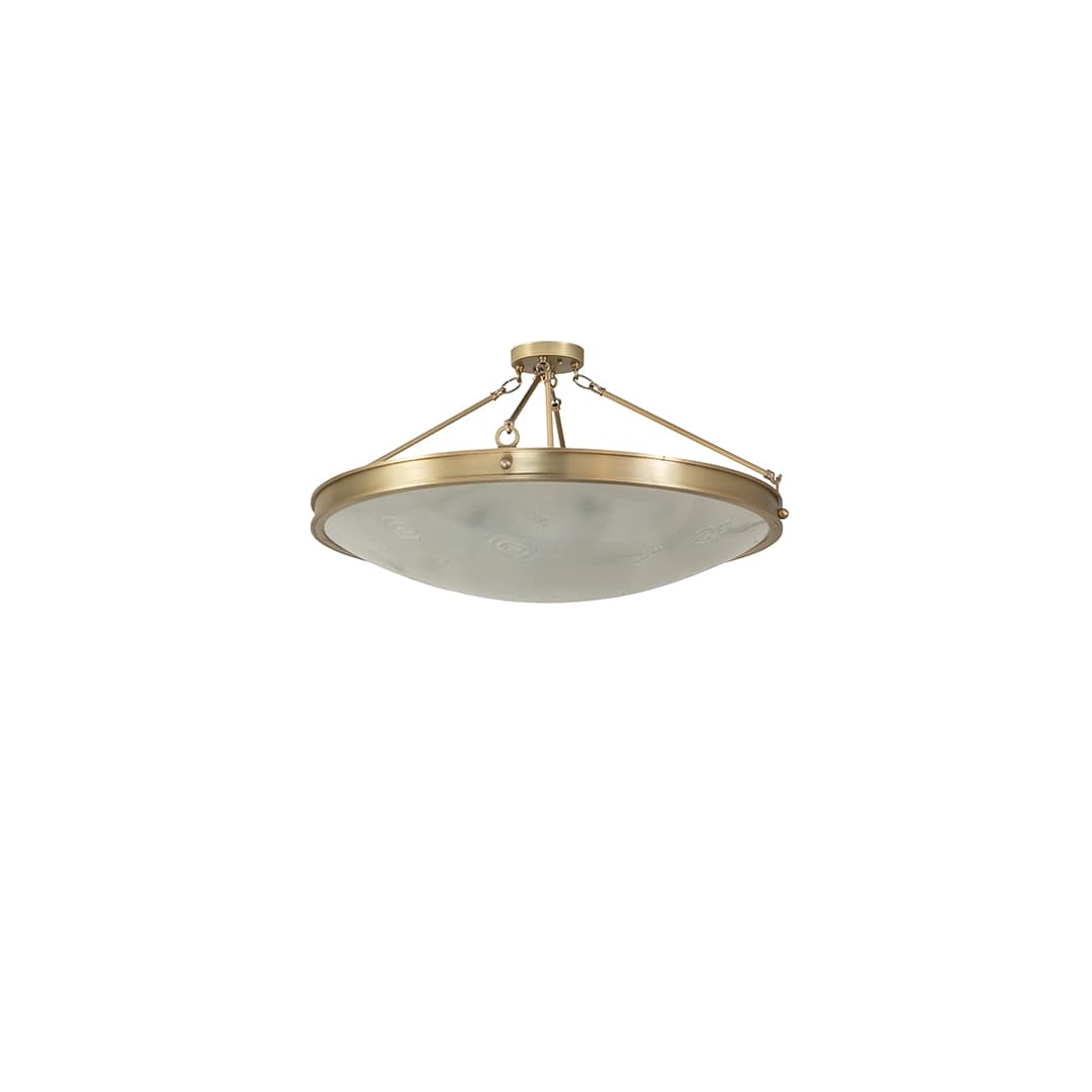 Metro Fusion 6 Light 32" Wide Semi-Flush Bowl Ceiling Fixture