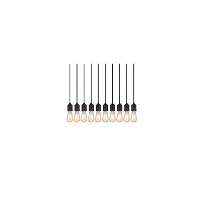10 Light 27" Wide Linear Pendant