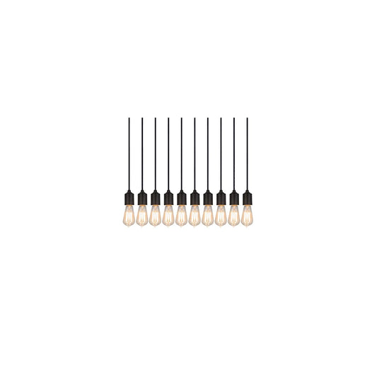 10 Light 27" Wide Linear Pendant