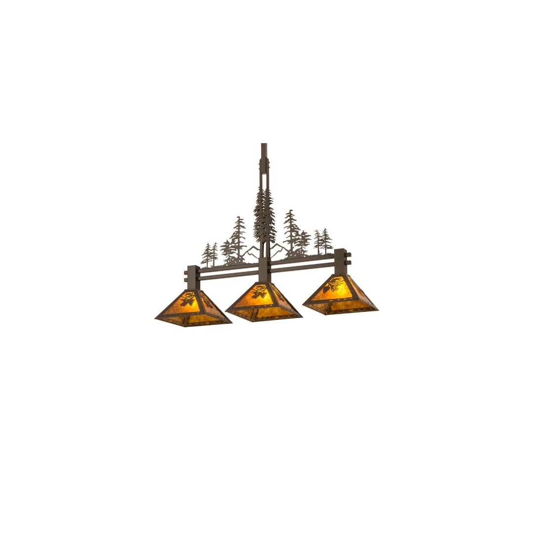 Tall Pines 3 Light 12" Wide Linear Pendant