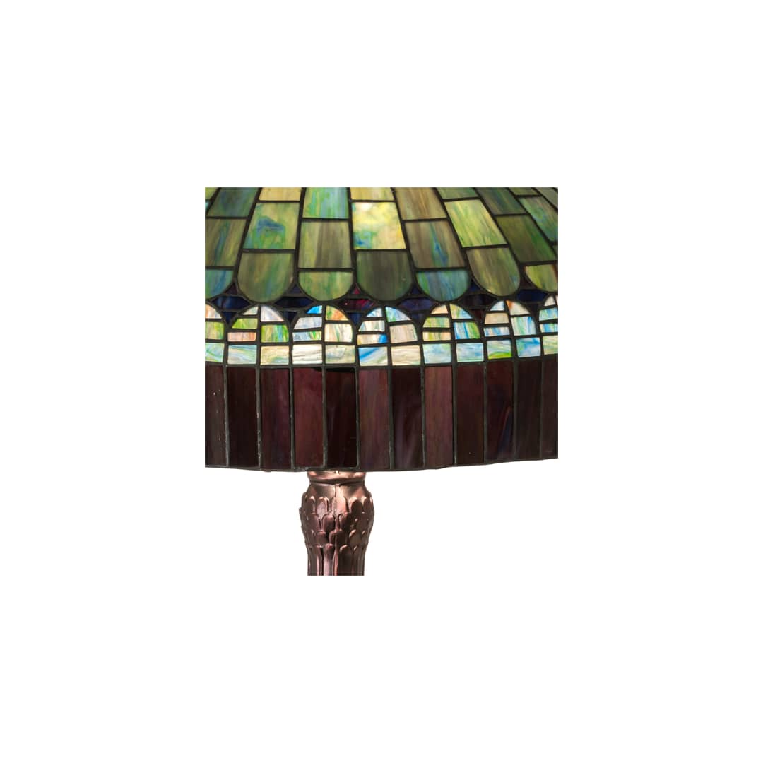 3 Light 31" Tall Tiffany Table Lamp