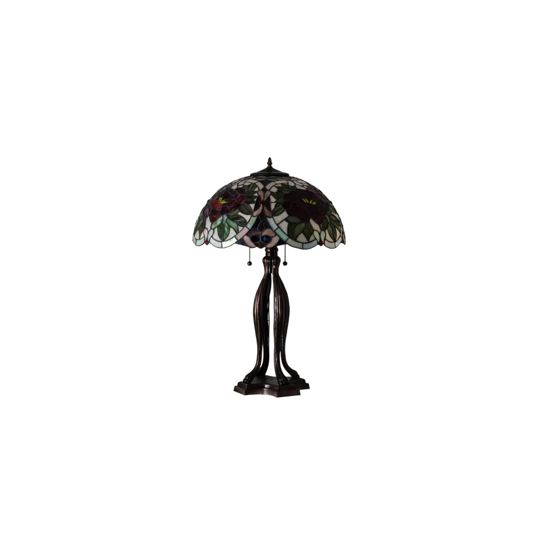 3 Light 30" Tall Tiffany Table Lamp