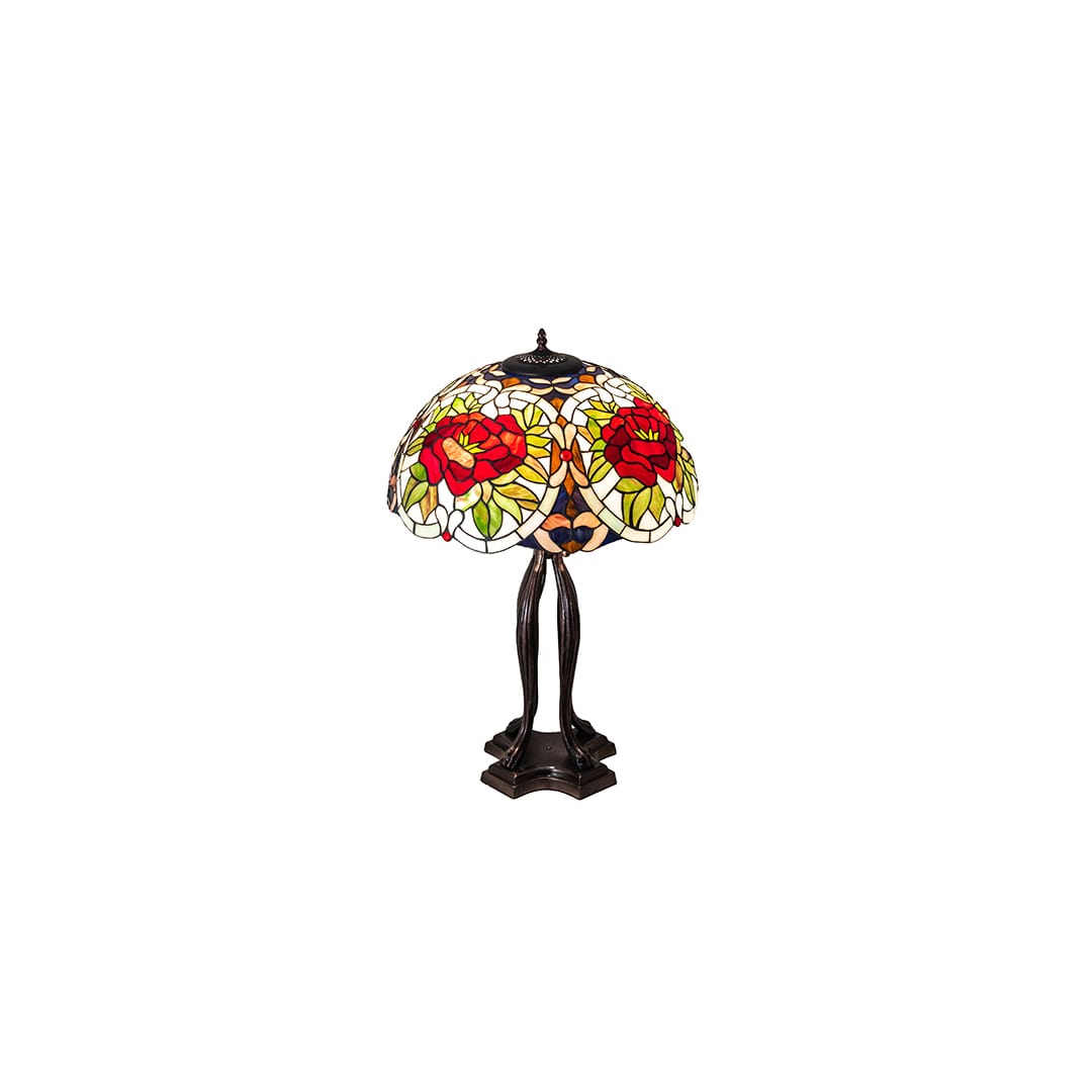 3 Light 30" Tall Tiffany Table Lamp