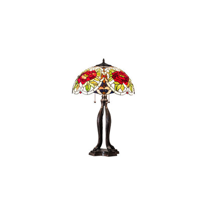 3 Light 30" Tall Tiffany Table Lamp