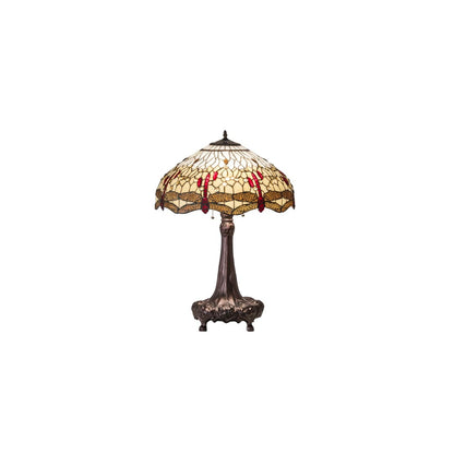 3 Light 31" Tall Tiffany Table Lamp