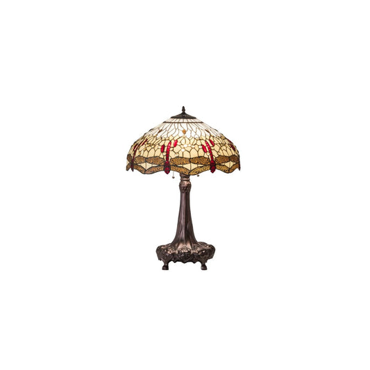 3 Light 31" Tall Tiffany Table Lamp