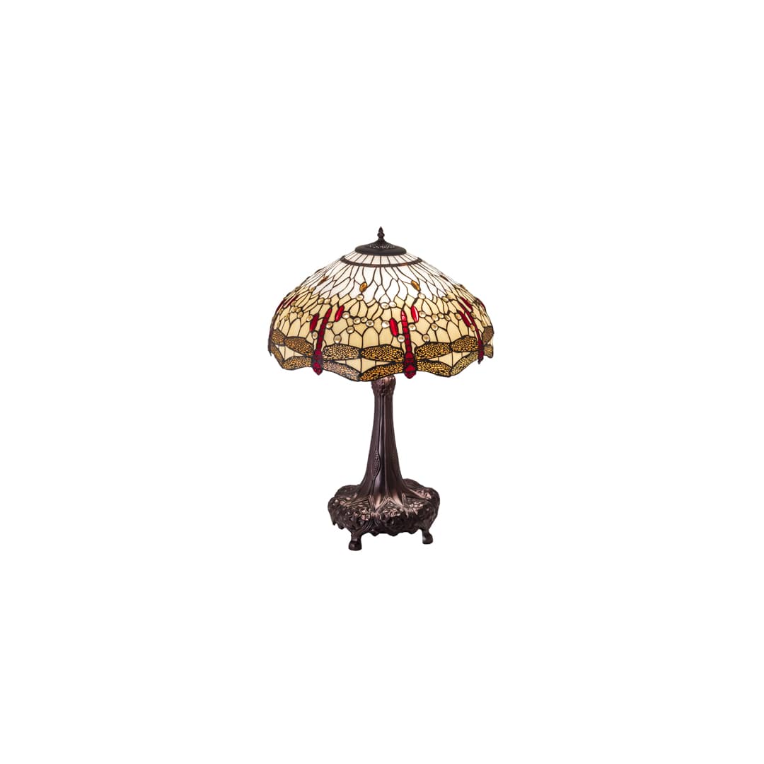 3 Light 31" Tall Tiffany Table Lamp