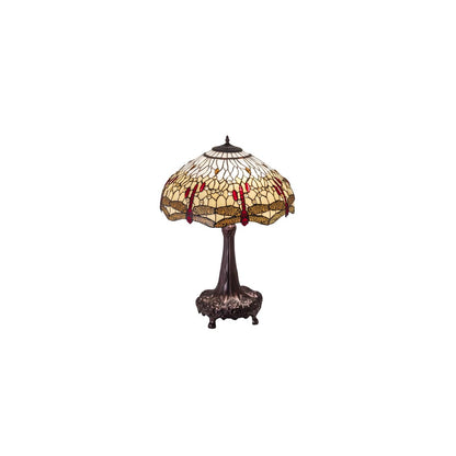 3 Light 31" Tall Tiffany Table Lamp