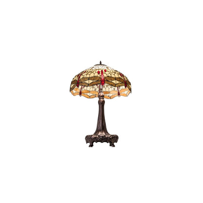 3 Light 31" Tall Tiffany Table Lamp