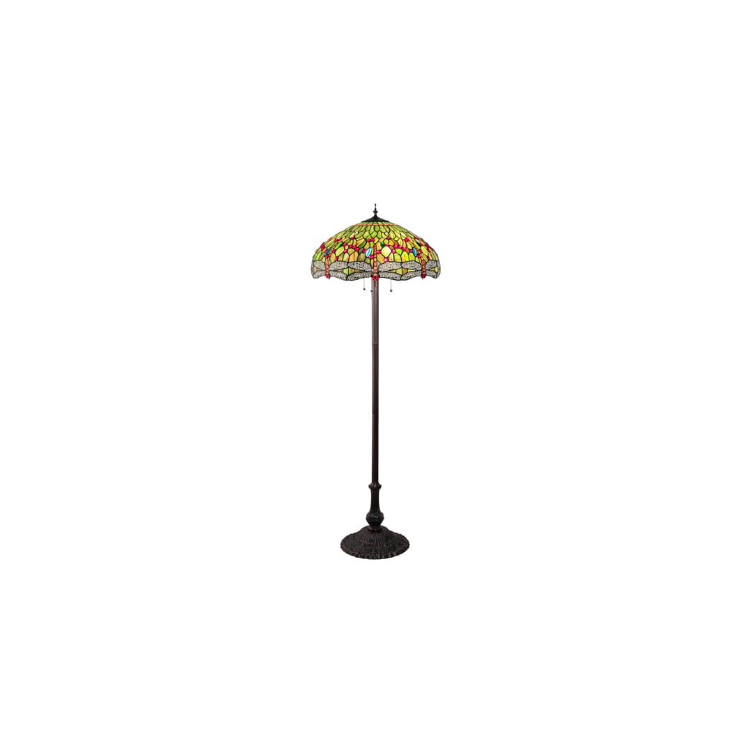 3 Light 62" Tall Tiffany Floor Lamp
