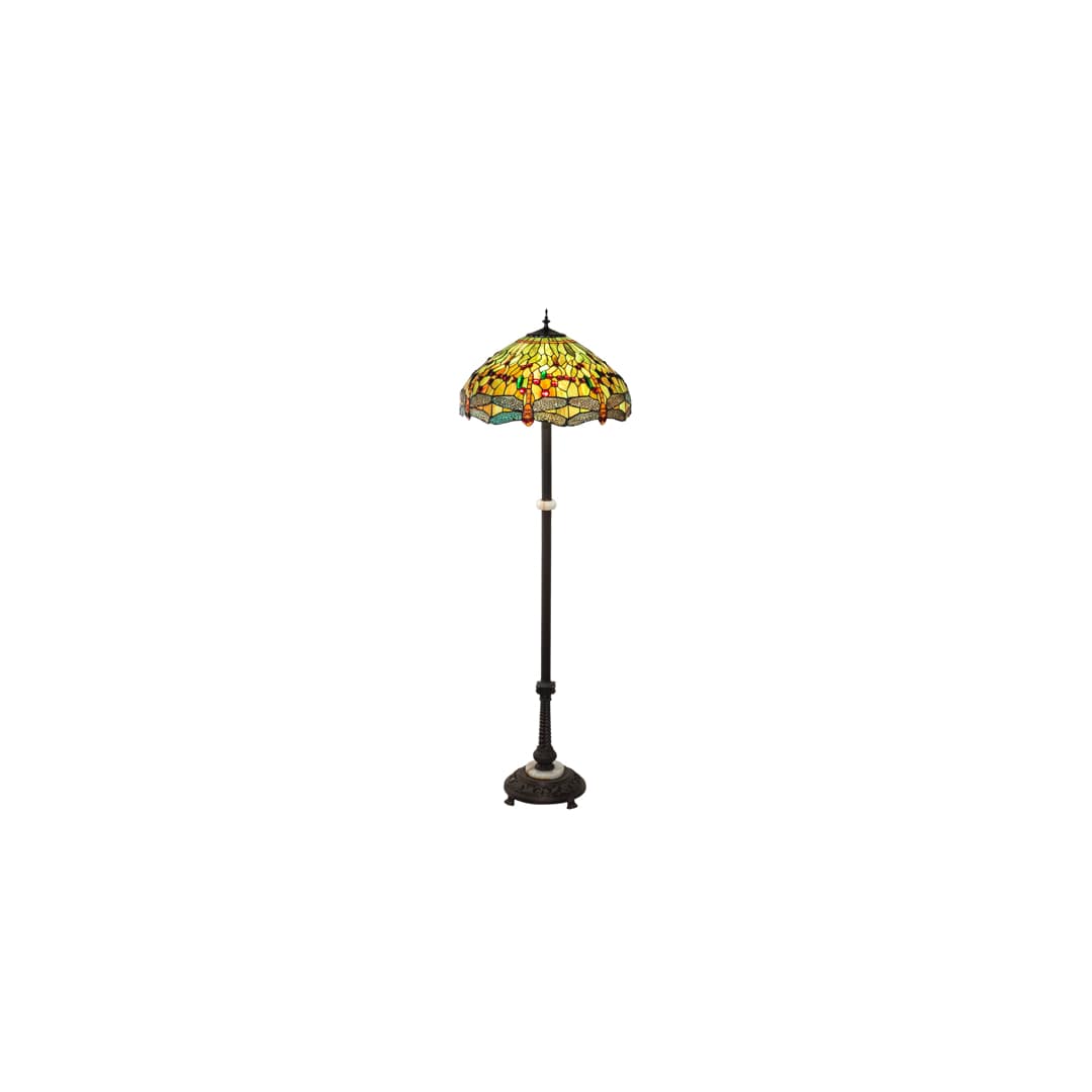 3 Light 62" Tall Tiffany Floor Lamp