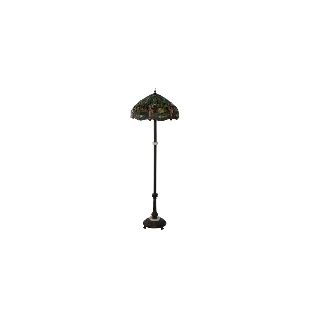 3 Light 62" Tall Tiffany Floor Lamp