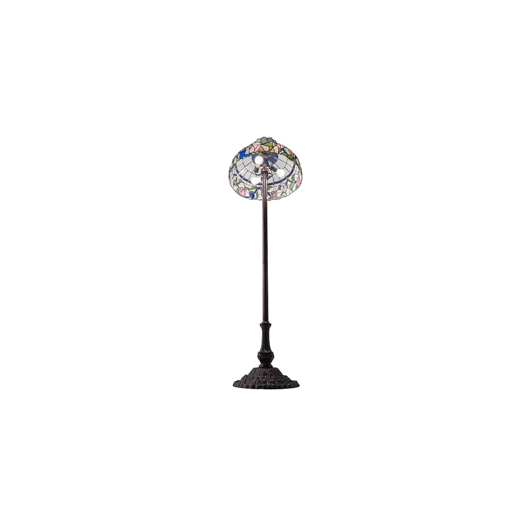 3 Light 62" Tall Tiffany Floor Lamp