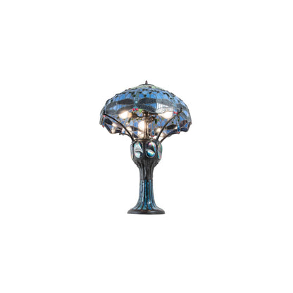 3 Light 33" Tall Tiffany Table Lamp
