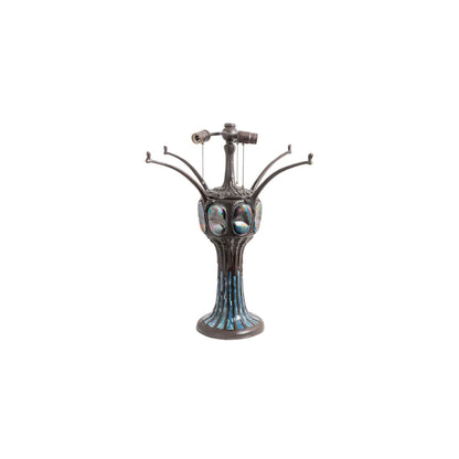 3 Light 33" Tall Tiffany Table Lamp