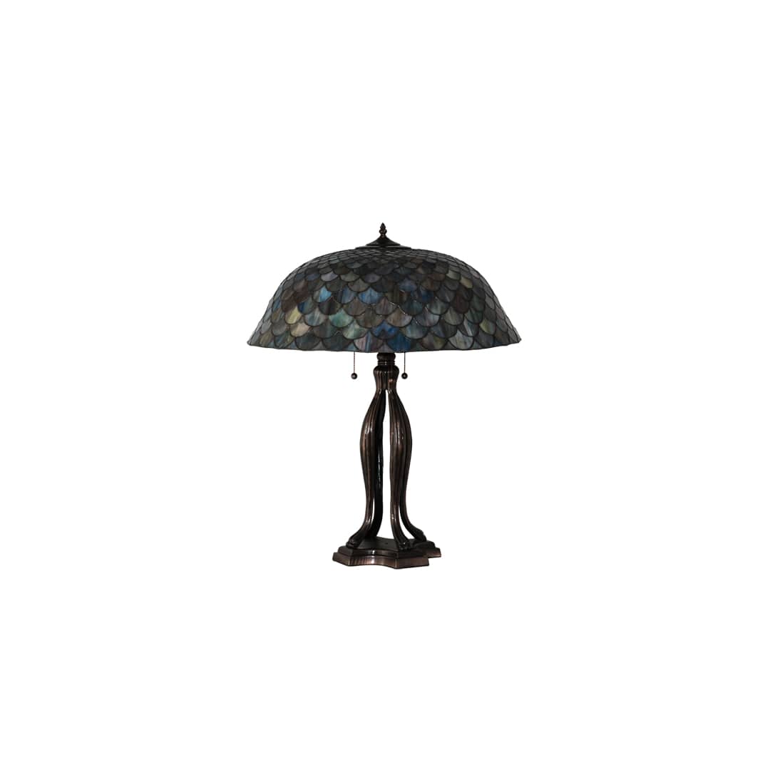 3 Light 30" Tall Tiffany Table Lamp